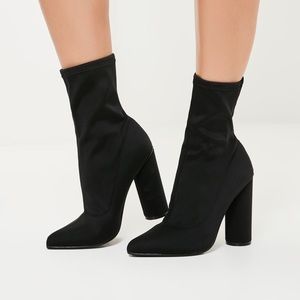 BLACK SOCK BOOTS THE TREND